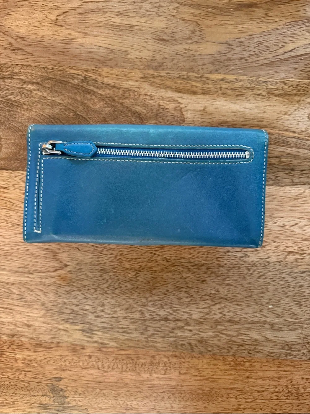 Prada Teal Blue Leather Women’s Wallet